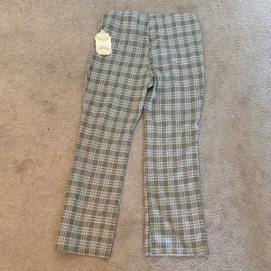 Green Plaid Pants